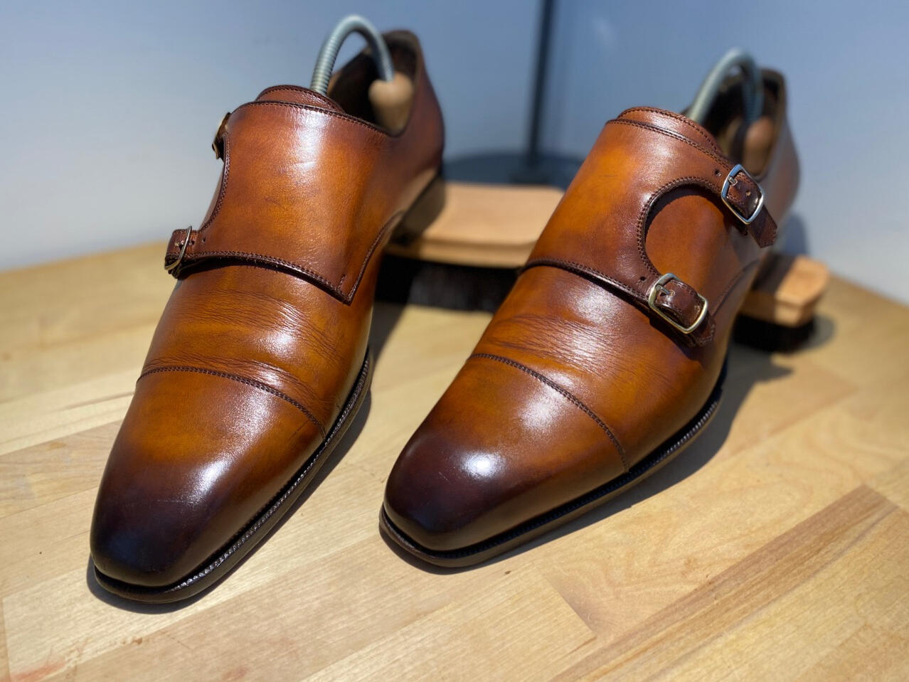Scarpe di Bianco monkstrap